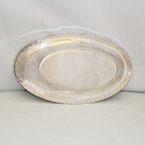 Vintage Rogers & Bros Oval Silver-Plated Platter